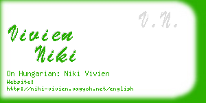 vivien niki business card